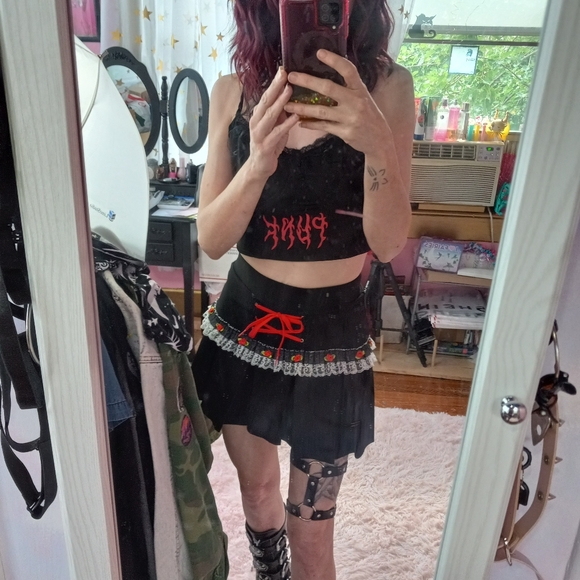 SOLD OUT Vegan leather dbl O ring sexy thigh garter! 😍 adjustable for all thigh - Picture 6 of 11